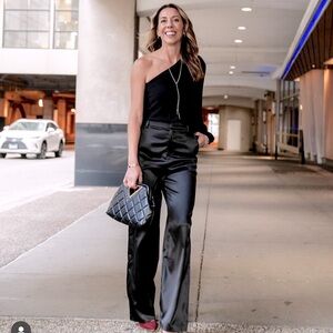 Gibson look Satin wide leg pants